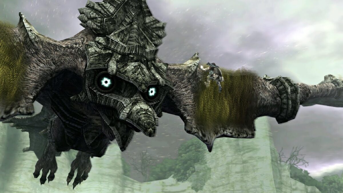 game screenshot of a glowing-eyed bird thing